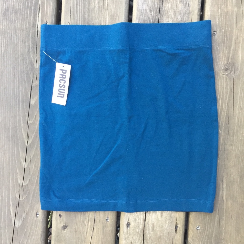 Teal Nollie Bodycon Mini Skirt